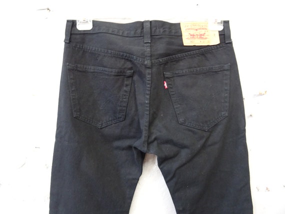 Men's Jeans Levis 501 straight leg black W34 L30 /