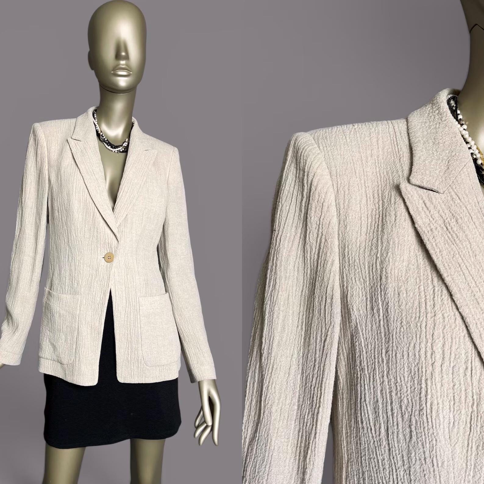 Armani Linen Jacket - Etsy