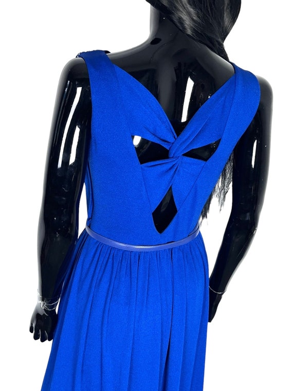 Blue long true vintage dress / evening dress / vi… - image 10