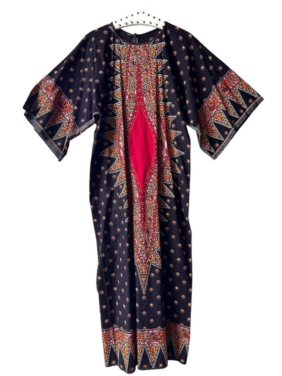 70s dress India / vintage dress / dress wide slee… - image 3