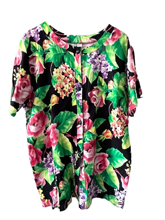 Rare vintage 80s print short set - S