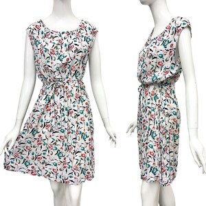 1970s dress midi / vintage dress / summer dress / colorful dress / true vintage dress colorful pattern / midi dress