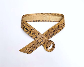 Vintage leather belt, wide 50s belt, waist belt, women's leather belt