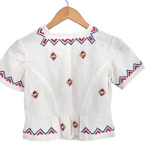 1960s Tunika Bluse Mädchen / Vintage Kinder Tunika bestickt / Boho Kinderkleidung / Hippie / 22.5.23-14 Bild 3