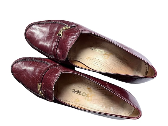 Women's loafers leather vintage Laofer women / 70… - image 2