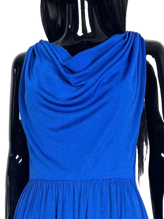 Blue long true vintage dress / evening dress / vi… - image 7