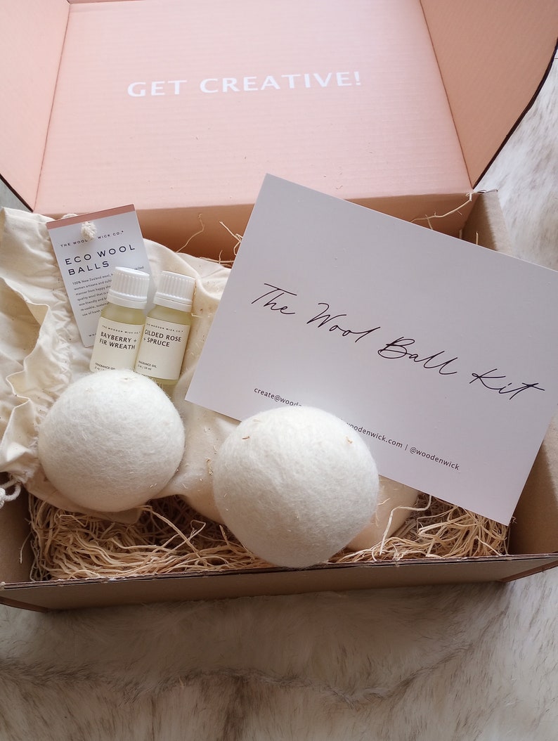 Eco Wool Ball Dryer Kit/six Dryer Balls Fragrance Dried Etsy