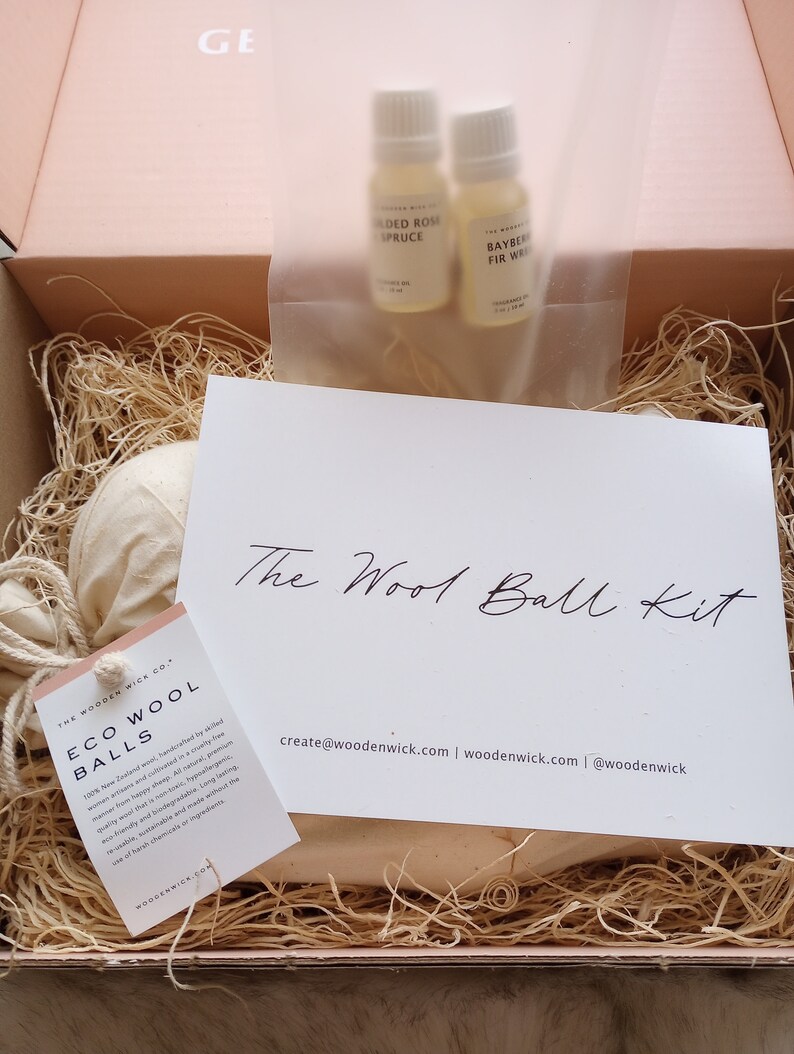 Eco Wool Ball Dryer Kit/six Dryer Balls Fragrance Dried Etsy