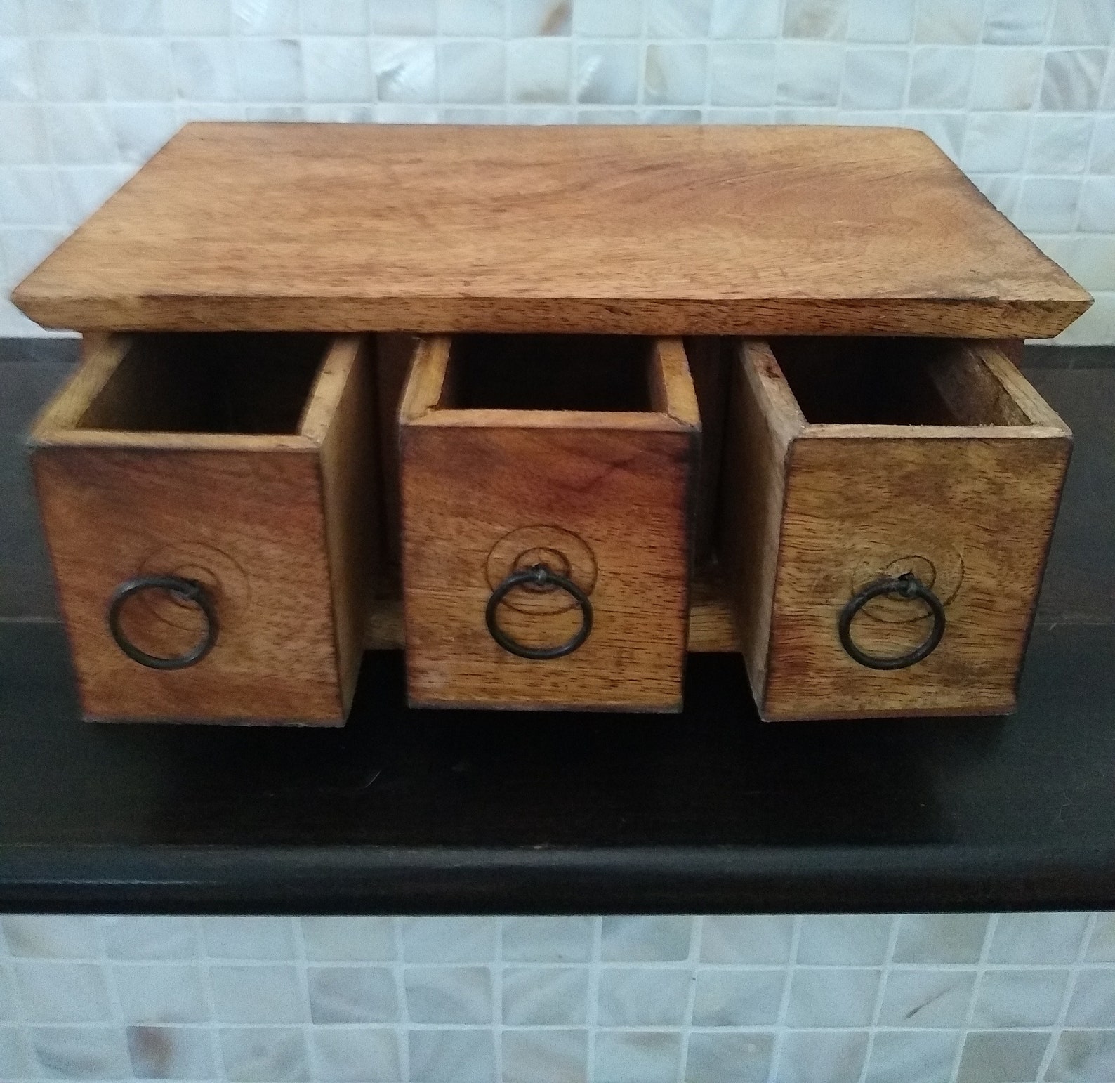 Cofre de tres hierbas de cajón / caja de almacenamiento / caja | Etsy