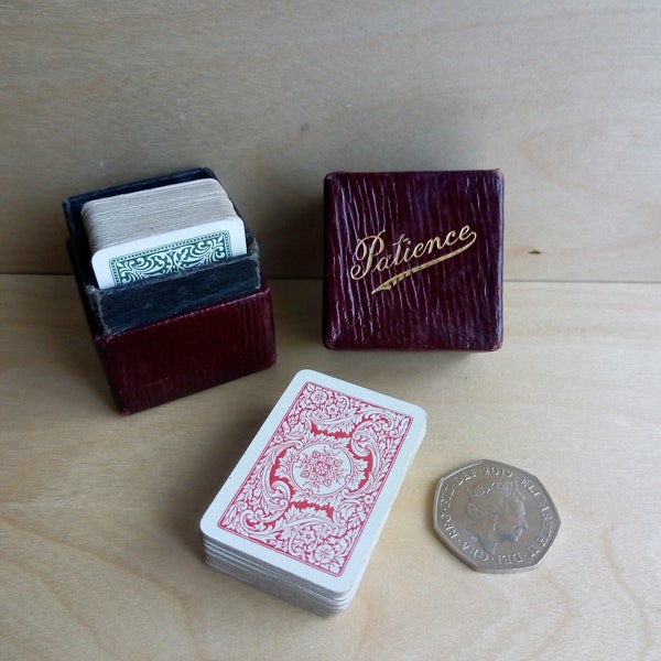 Antique Miniature Playing Cards Etsy