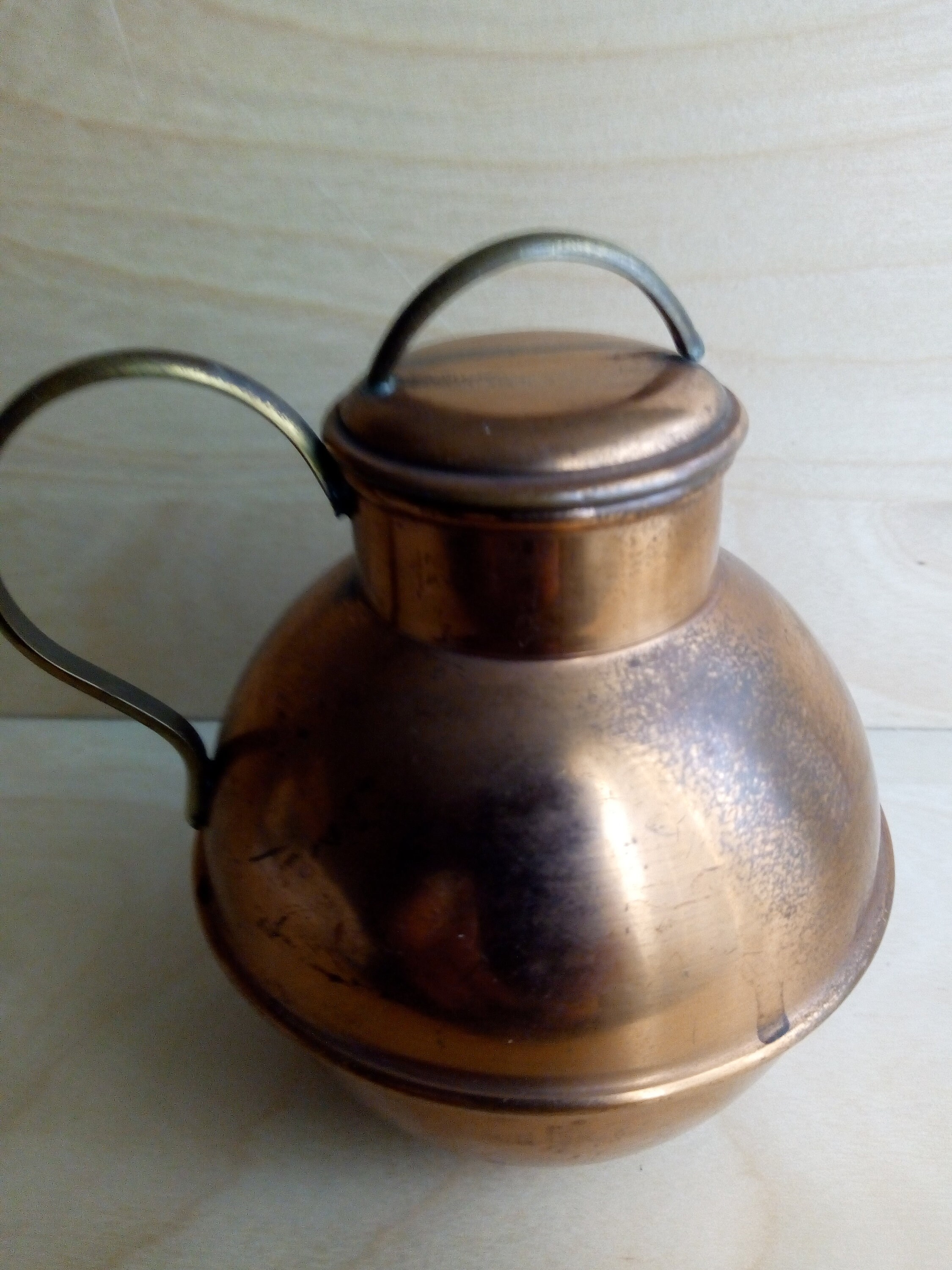 Copper Half Pint Cream Jug With Lid. Guernsey Copper Cream Jug Etsy