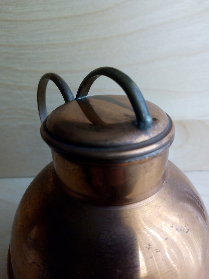 Copper Half Pint Cream Jug With Lid. Guernsey Copper Cream Jug Etsy