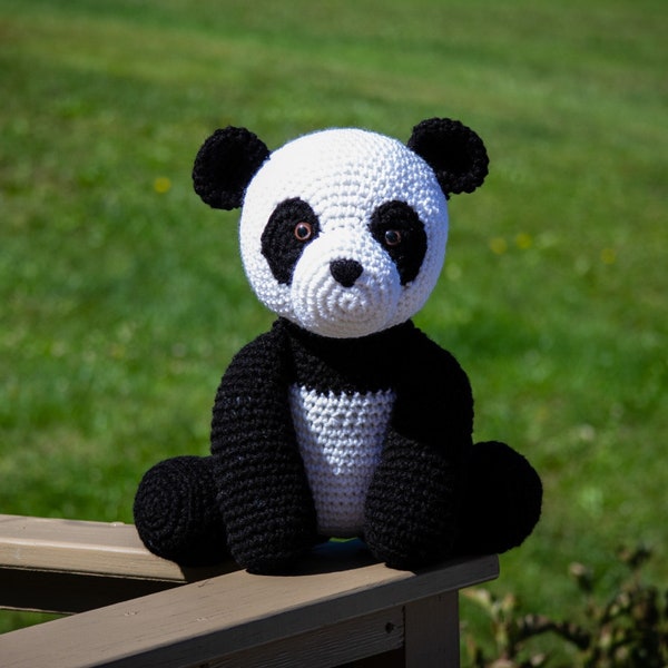 Panda-Crochet-Amigurumi-Crochet Panda-Crochet Animal-Stuffed Animal-Stuffed Panda-PandaStuffed Animal-Handmade-Baby Shower