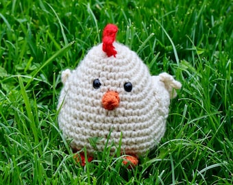 Mini Chicken-Crochet-Amigurumi-Crochet Chicken-Crochet Animal-Stuffed Animal-Chicken Stuffed Animal-Handmade-Baby Shower-Farm Animals