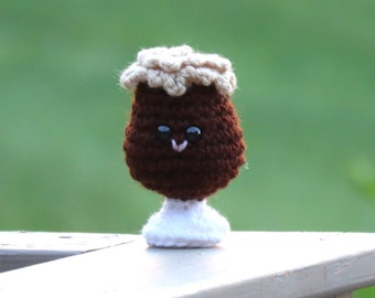 Stout-Crochet Stout-Crochet Foods-Amigurumi Food-Crochet Drink-Crochet Animal-Play Food-Pretend Food-Stocking Stuffer-Food-Gifts-Beer Lover
