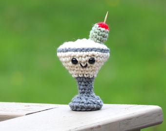 Martini-Crochet Martini-Crochet Foods-Amigurumi Food-Crochet Drink-Crochet Animal-Play Food-Pretend Food-Stocking Stuffer-Food-Gifts