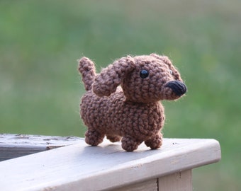 Mini Dachshund-Crochet-Amigurumi-Dogs-Crochet Dachshund-Crochet Animal-Stuffed Animal-Stuffed Dachshund-Dachshund Stuffed Animal-Gift-Dogs