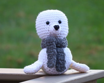 Seal-Crochet-Amigurumi-Crochet Seal-Crochet Animal-Stuffed Animal-Stuffed Seal-Seal Stuffed Animal-Handmade-Baby Shower
