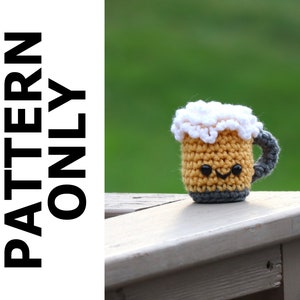 Beer Mug Pattern-Beer Pattern-Crochet Food-Beer Mug Crochet Pattern-Amigurumi Pattern-Crochet Beer Mug-Crochet Beer-Beer-Crochet Patterns