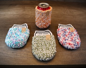 12oz Can Cozy-Crochet Can Cozies-12oz Can Sleeve-Can Holder-Cozy-Soda-Pop-Cozies-Can Cozy-Party Favor-Beer Cozy-Cold Drinks-Can Insulator