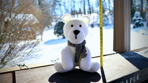 Polar Bear Crochet Amigurumi Crochet Polar Bear Crochet Animal Stuffed Animal Stuffed Polar Bear Stuffed Animal Handmade Baby Shower Etsy