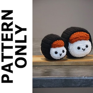 Musubi Häkelanleitung-Kleine Große Musubi Anleitung-Musubi Häkelanleitung-Amigurumi Pattern-Häkel-Musubi-Fleisch Musubi-Musubi Häkelanleitung