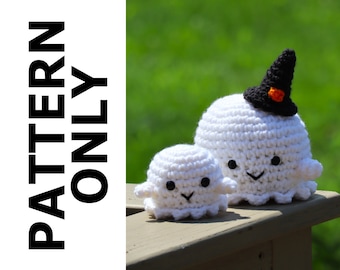 Halloween Ghost patroon-Ghost haakpatroon-Amigurumi patroon-haak Ghost-haak dier-knuffeldier-Halloween-haakpatroon