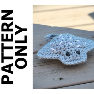 Stingray Pattern-Stingray Crochet Pattern-Amigurumi Pattern-Crochet Stingray-Crochet Animal-Stuffed Animal-Crochet Stingray-Crochet Pattern