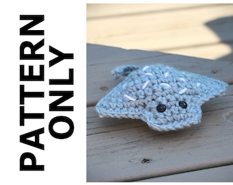 Stingray Pattern-Stingray Crochet Pattern-Amigurumi Pattern-Crochet Stingray-Crochet Animal-Stuffed Animal-Crochet Stingray-Crochet Pattern
