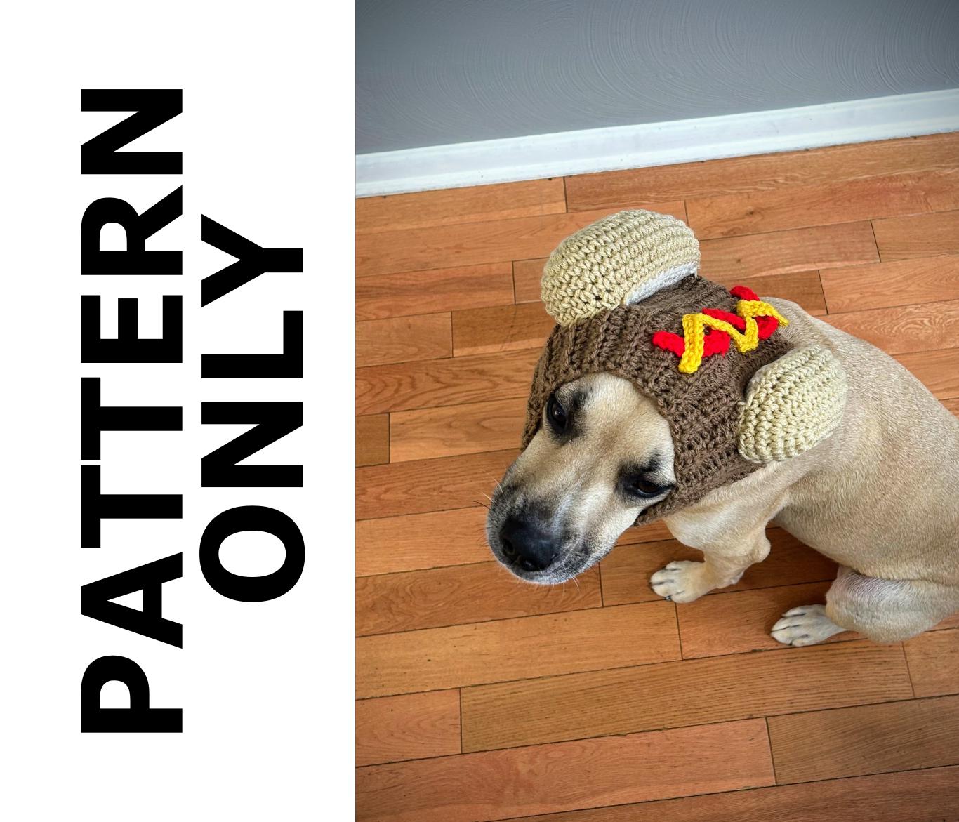 18 Dog Snood Crochet Patterns for Cozy, Cute, and Practical Pet Wear 7 Hot Dog Dog Snood Cowl Pattern-Hot Dog-Dog Snood-Dog