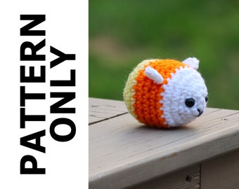 Halloween Godisbi Mönster - Bi Virkmönster - Majs - Amigurumi Mönster - Virkat Bi - Virkat Djur - Gosedjur - Halloween - Virkmönster