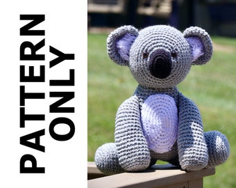 Kirra the Koala Pattern-Koala Crochet Pattern-Amigurumi Pattern-Crochet Koala-Crochet Animal-Stuffed Animal-Crochet Koala-Crochet Pattern