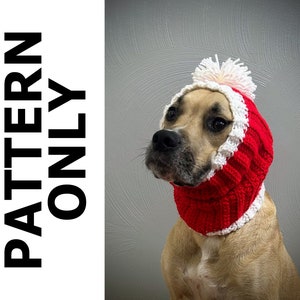 Christmas Dog Snood Cowl Pattern-Dog Snood-Dog Snood Crochet Pattern-Snood Crochet Pattern-Christmas Snood-Dog Costume-Crochet Pattern