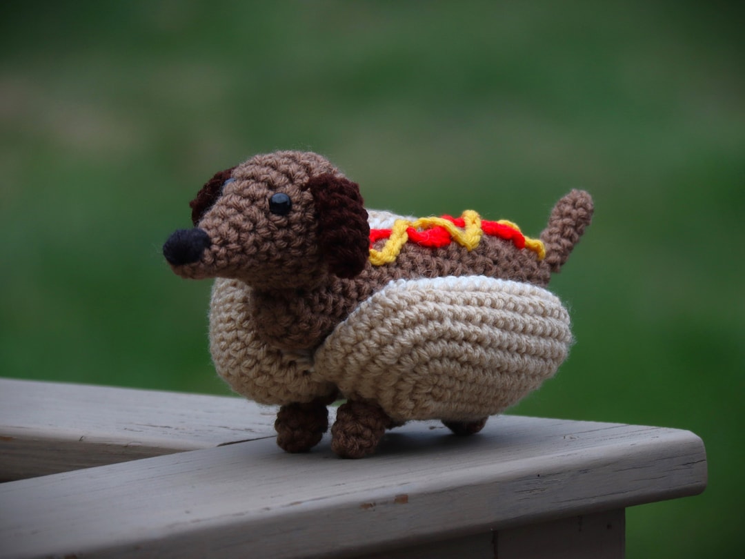 Hot Dog Dachshundhot Dogamigurumi Foodcrochet Dachshundstuffed