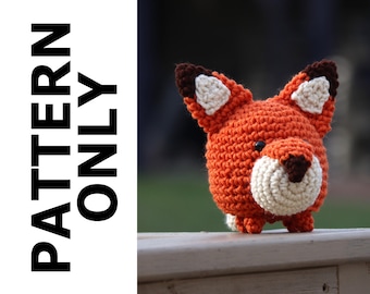 Fox Pattern-Mini Fox Pattern-Fox Crochet Pattern-Amigurumi Pattern-Crochet Fox-Crochet Animal-Stuffed-Crochet Fox-Crochet Pattern