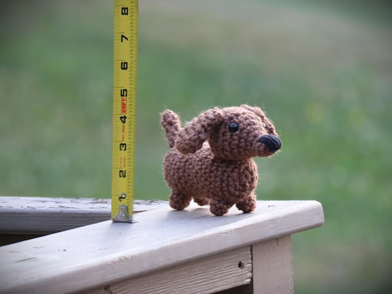 Beginner Crochet Kit Mini Dachshund-Crochet Dachshund-Crochet Kit-DIY Crochet Kit-Dachshund Amigurumi-Dachshund Crochet Kit-Crochet Animals