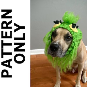 Christmas Monster Dog Snood Pattern-Dog Snood-Dog Snood Crochet Pattern-Snood Crochet Pattern-Christmas Snood-Dog Costume-Crochet Pattern