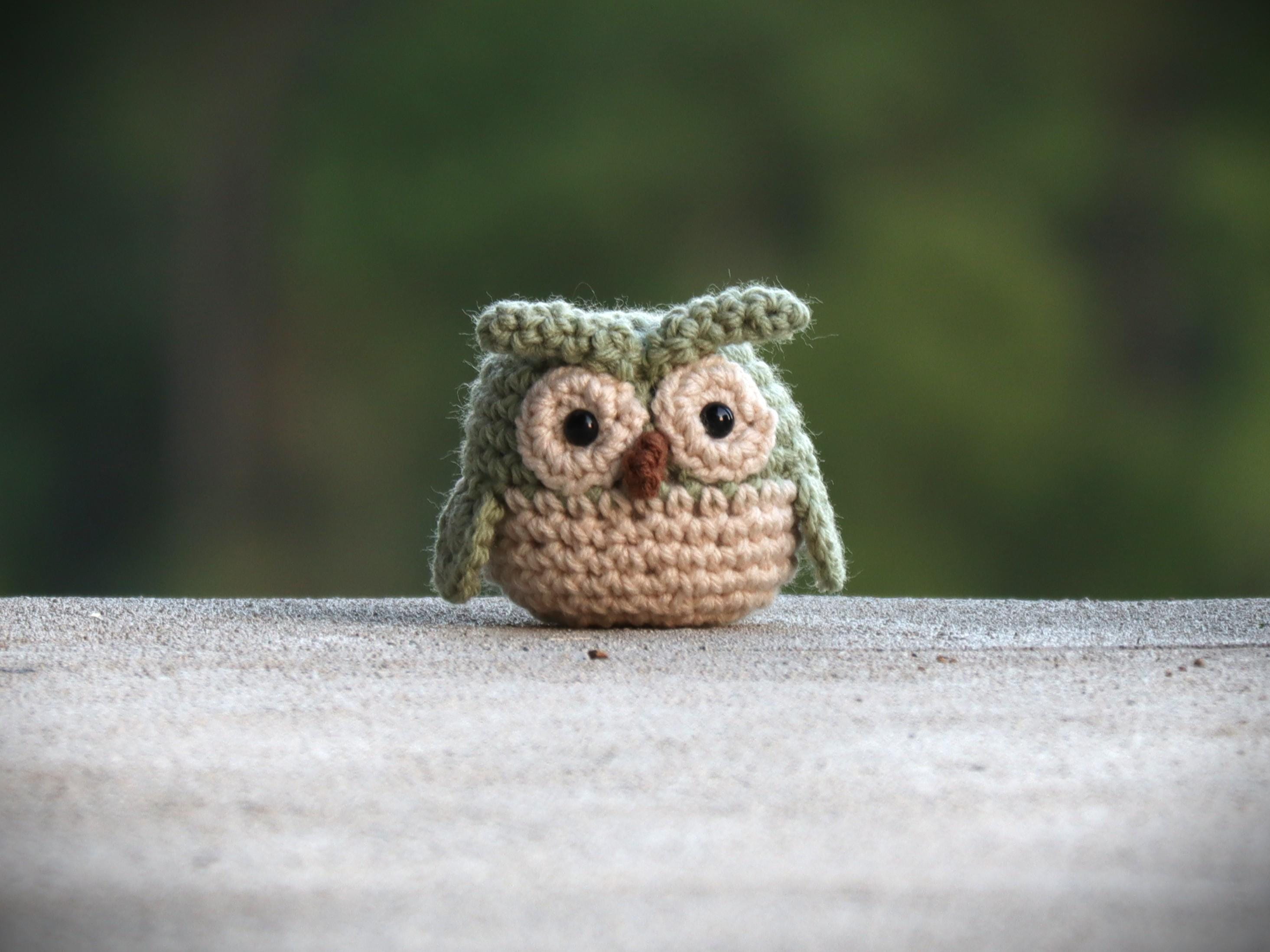 Mini Owl-Crochet-Amigurumi-Owls-Crochet Owl-Crochet Animal-Stuffed Animal-Stuffed Owl-Owl Stuffed An