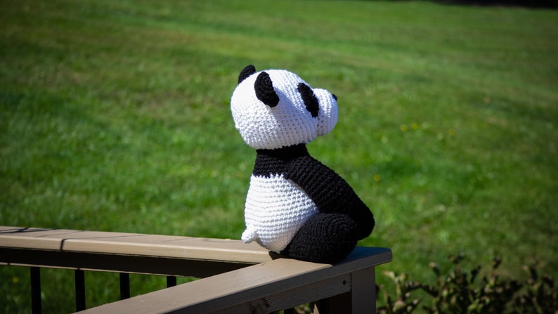 Pepper The Panda Pattern-Panda Crochet Pattern-Amigurumi Pattern-Crochet Panda-Crochet Animal-Stuffed Animal-Crochet Panda-Crochet Pattern image 4