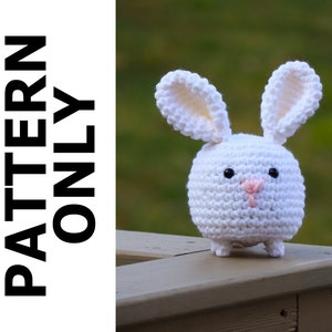 Bunny Pattern-Mini Bunny Pattern-Bunny Crochet Pattern-Amigurumi Pattern-Crochet Bunny-Crochet Animal-Easter-Crochet Bunny-Crochet Pattern