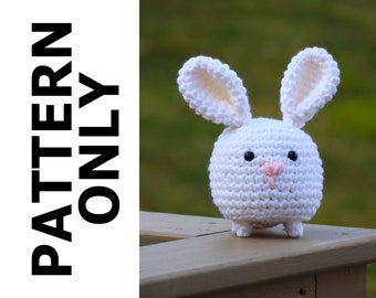 Bunny Pattern-Mini Bunny Pattern-Bunny Crochet Pattern-Amigurumi Pattern-Crochet Bunny-Crochet Animal-Easter-Crochet Bunny-Crochet Pattern