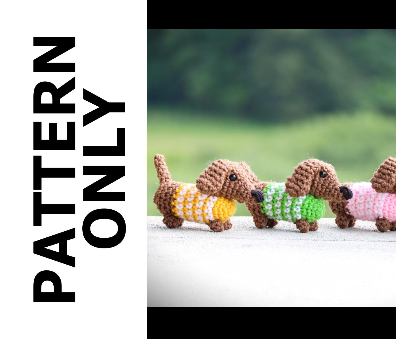 Mini Dachshund With Sweater Dog Pattern-mini Dachshund Crochet