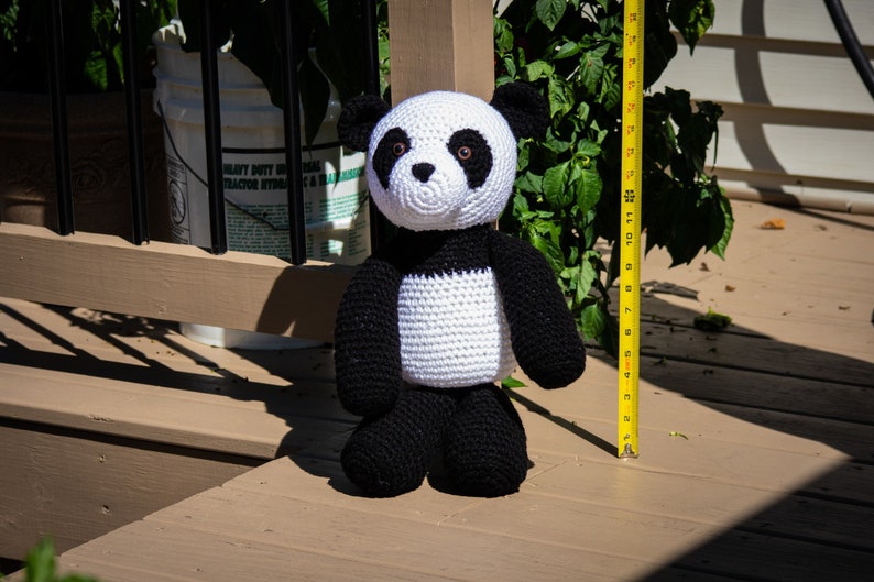 Pepper The Panda Pattern-Panda Crochet Pattern-Amigurumi Pattern-Crochet Panda-Crochet Animal-Stuffed Animal-Crochet Panda-Crochet Pattern image 6