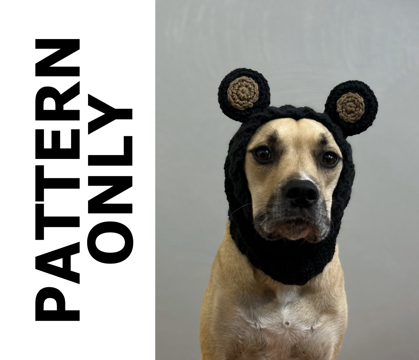 30 Dog Snood Crochet Patterns for Cozy, Cute, and Practical Pet Wear 10 Black Bear Dog Snood Cowl Pattern