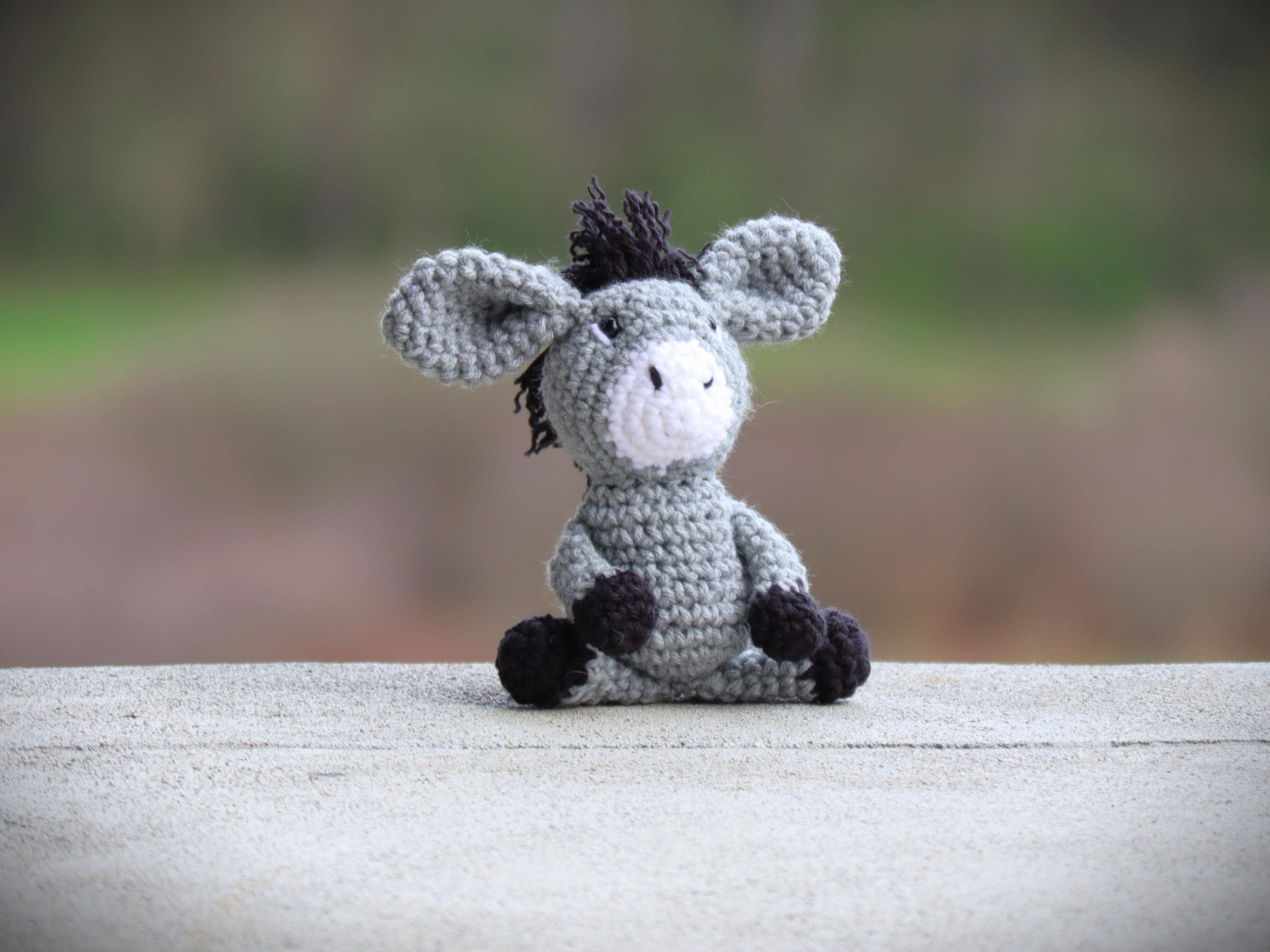 Donkey-Crochet-Amigurumi-Donkey-Crochet Donkey-Crochet Animal-Stuffed Animal-Stuffed Donkey-Donkey Stuffed Animal-Gift-Donkey
