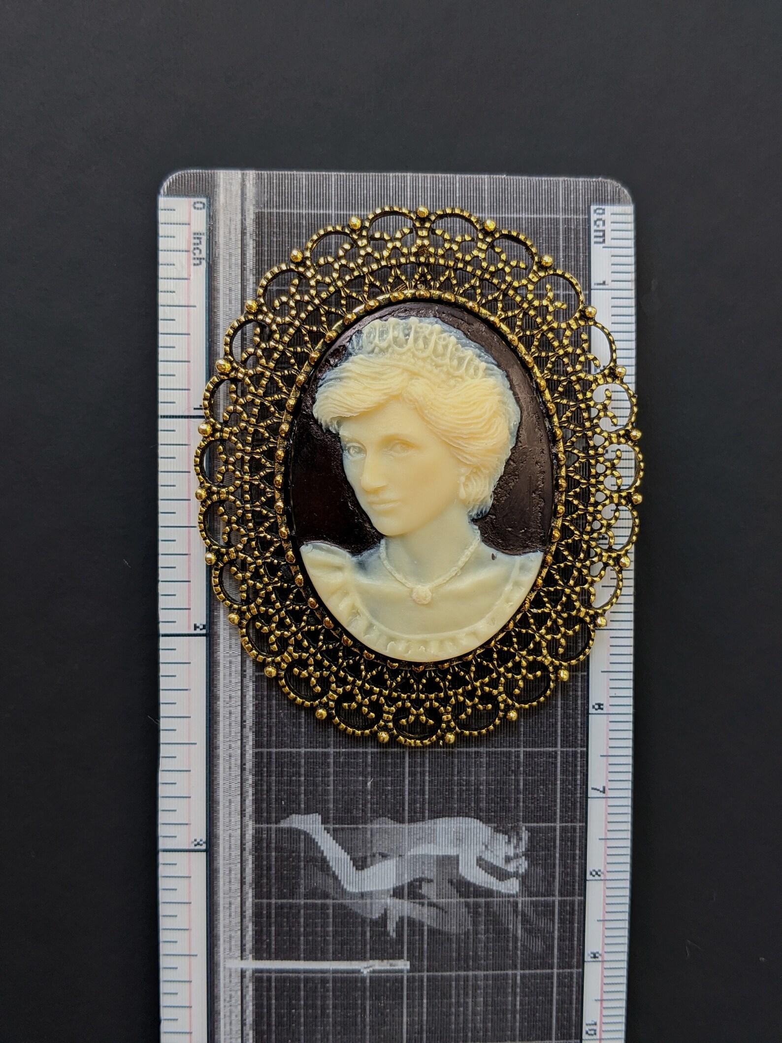 Princess Diana Brooch Portrait Cameo Pendant Diana Victorian Etsy