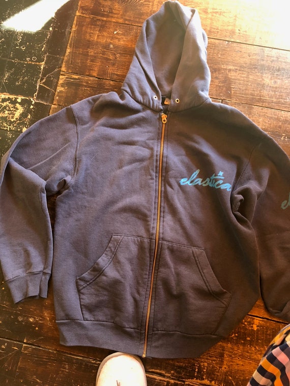 ELASTICA band promo hoodie Medium blur/BRITPOP/pav