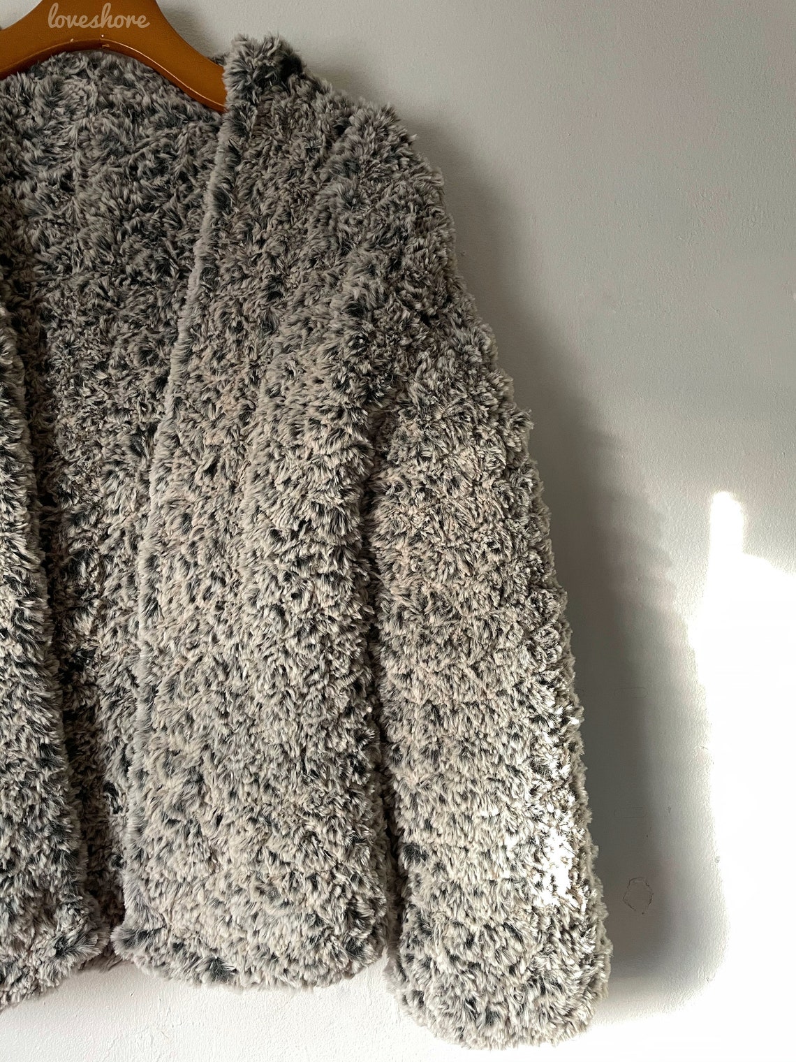 Crochet Faux Fur Coat | Etsy