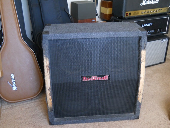 Vintage 1990s Guitar Speaker Cabinet Red Bear 4x12 Etsy