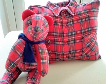 Memory Bear, Baby Clothes Bear, Keepsake